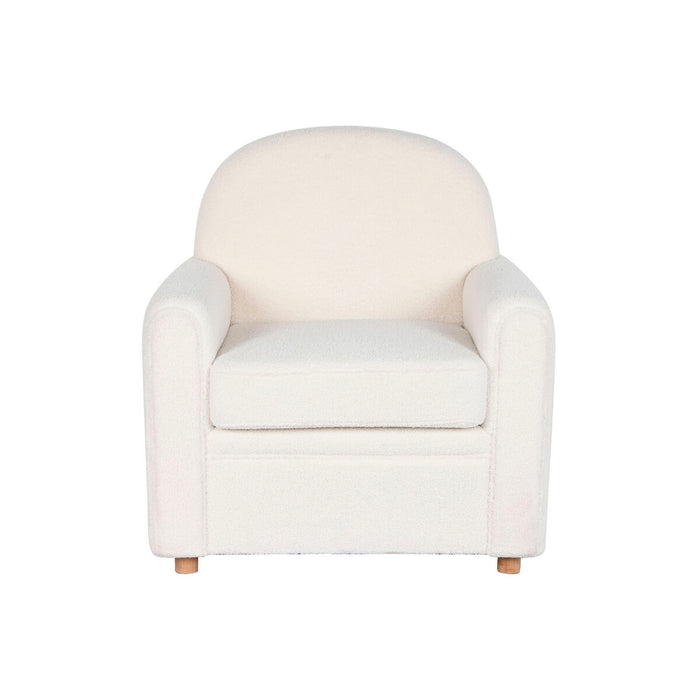 Fotoliu DKD Home Decor Alb Poliester Lemn 79 x 72 x 86 cm