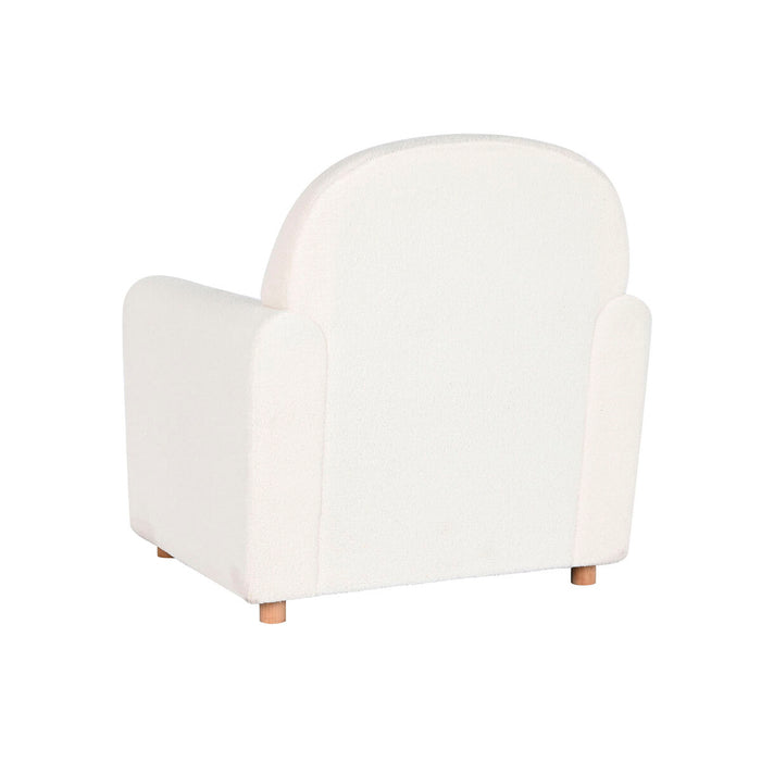 Fotoliu DKD Home Decor Alb Poliester Lemn 79 x 72 x 86 cm