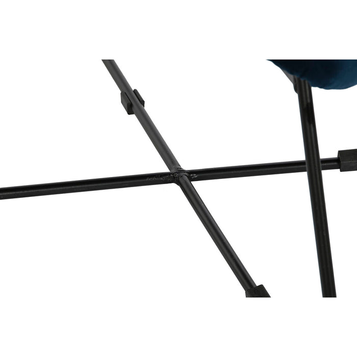 Fotoliu DKD Home Decor Albastru Negru Metal 68 x 76 x 90 cm