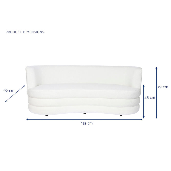 Canapea DKD Home Decor Alb 193 x 92 x 79 cm