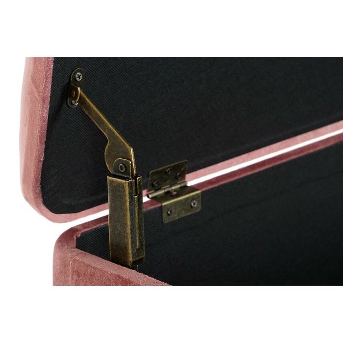 Banchetă DKD Home Decor Gri Bordo Auriu* Brad 100 x 44 x 47 cm (2 Unități)