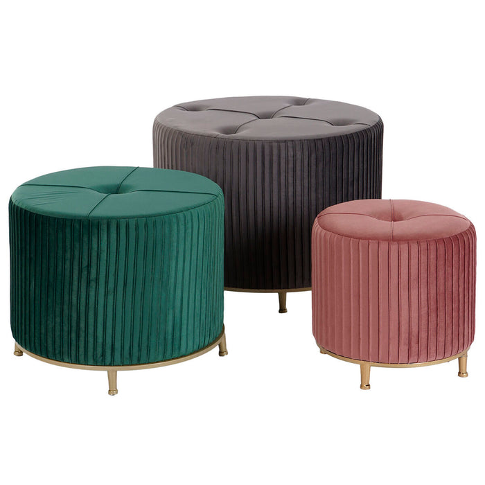 Suport pentru Picioare DKD Home Decor Кадифе 60 x 60 x 45 cm Lemn MDF