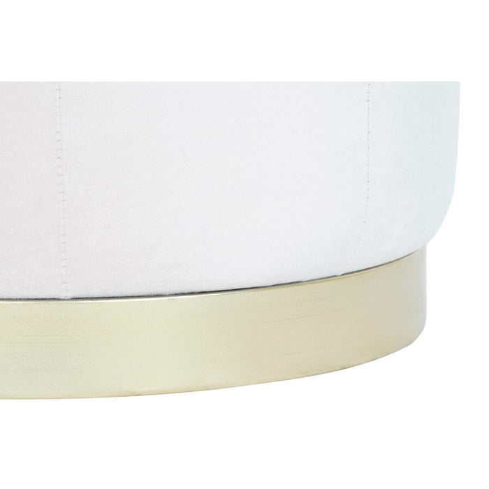 Suport pentru Picioare DKD Home Decor Roz Auriu* Lemn MDF Кадифе 60 x 60 x 54 cm (3 Unități)