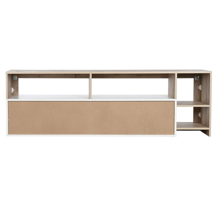 Mobilă TV DKD Home Decor Alb Maro Metal Lemn MDF 184 x 42 x 58 cm