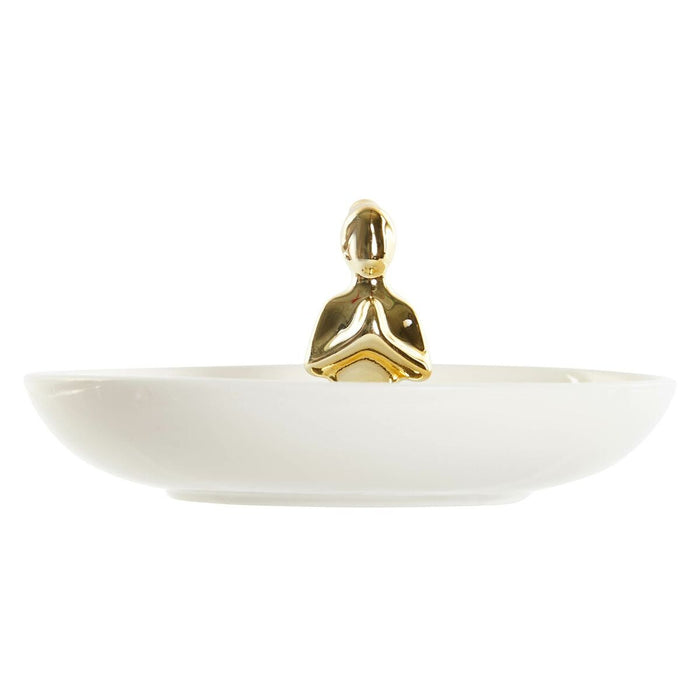 Suporturi pentru depozitarea articolelor din buzunare DKD Home Decor Ceramică 11 x 11 x 6,5 cm (3 Unități)