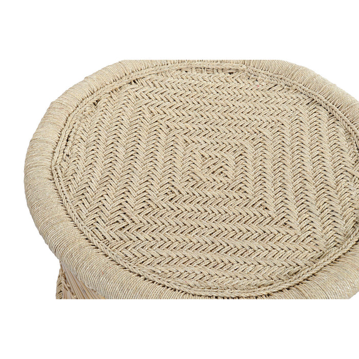 Set de 2 mese DKD Home Decor Natural 60 x 60 x 42 cm 62 x 62 x 42 cm 64 x 64 x 42 cm