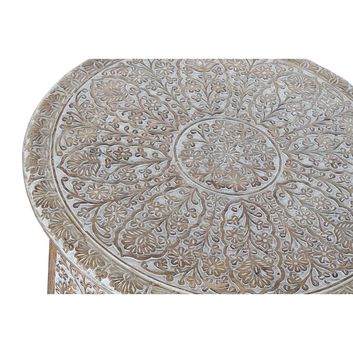 Set de 2 mese DKD Home Decor Natural 75 x 75 x 45 cm 70 x 70 x 46 cm