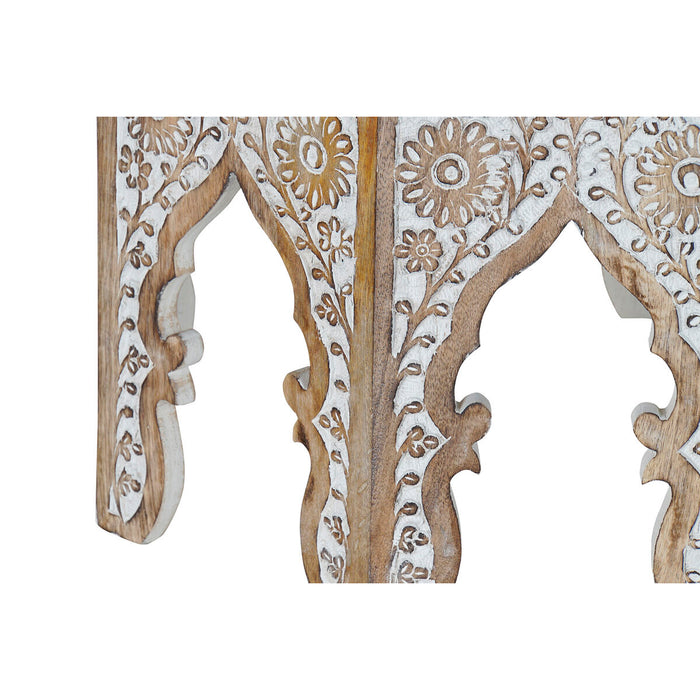 Set de 2 mese DKD Home Decor Natural 75 x 75 x 45 cm 70 x 70 x 46 cm