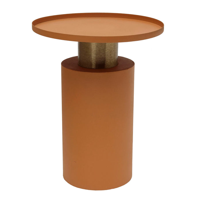 Masa laterală DKD Home Decor Portocaliu Magenta Auriu* Fier 36 x 36 x 46 cm (2 Unități)