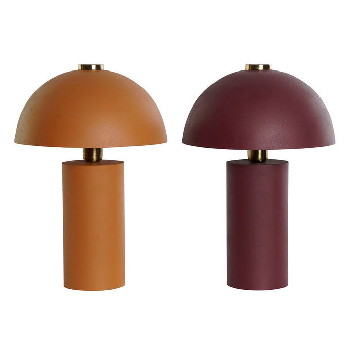 Lampă de masă DKD Home Decor Portocaliu Magenta Auriu* Metal 50 W 220 V 31 x 31 x 45 cm (2 Unități)