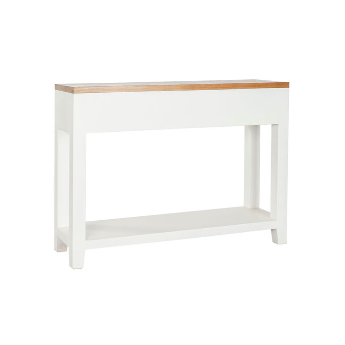 Masa laterală DKD Home Decor Alb Maro Salcâm Lemn de mango 110 x 30 x 80 cm