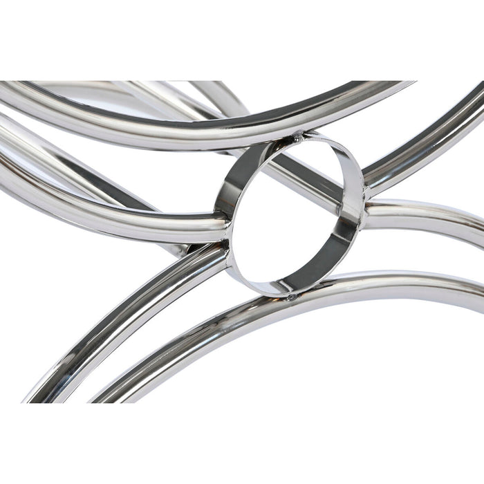 Banchetă DKD Home Decor Maro Bej Argintiu Cămilă Oțel 53 x 40 x 43 cm