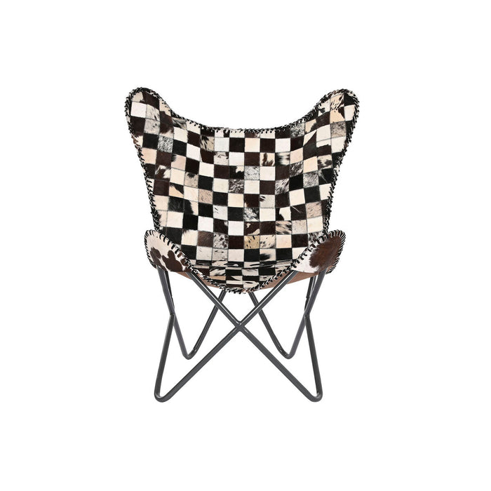 Fotoliu DKD Home Decor Crem Maro închis Fier 70 x 70 x 90 cm