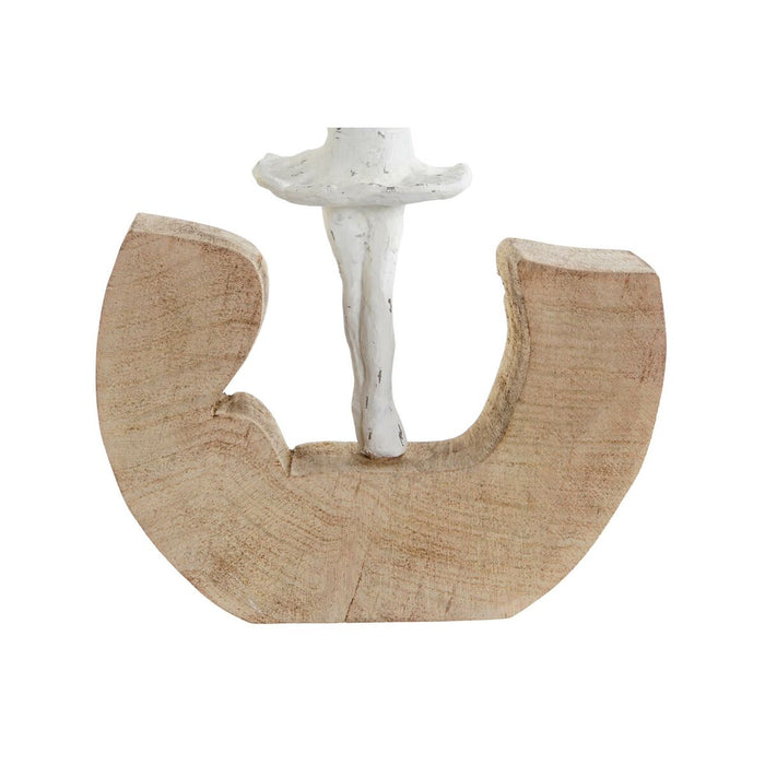 Figură Decorativă DKD Home Decor Alb Maro Balerină 17 x 6 x 24 cm (2 Unități)