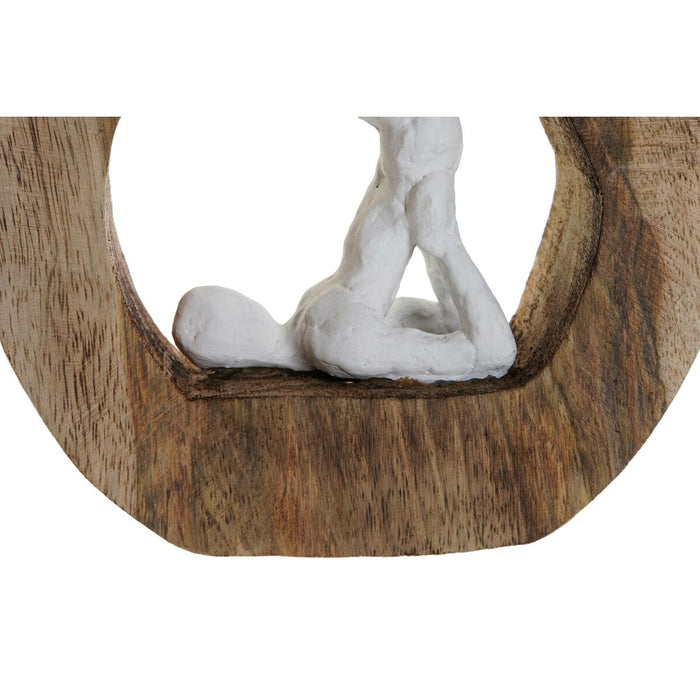 Figură Decorativă DKD Home Decor Alb Maro Yoga Urban 20 x 6 x 20 cm (3 Unități)