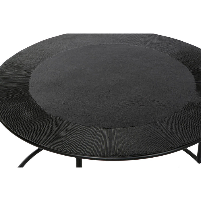 Set de 2 mese DKD Home Decor Negru Metal Aluminiu 76 x 76 x 44 cm