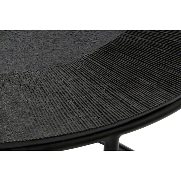 Set de 2 mese DKD Home Decor Negru Metal Aluminiu 76 x 76 x 44 cm