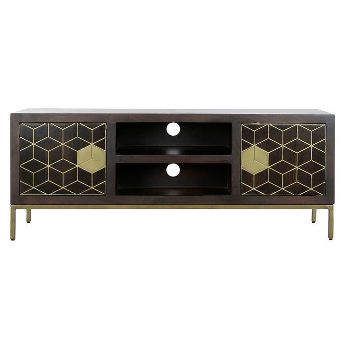 Mobilă TV DKD Home Decor 140 x 40 x 55 cm Negru Metal Salcâm