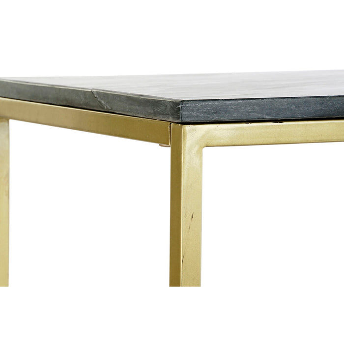 Consolă DKD Home Decor 100 x 40 x 77 cm Negru Auriu* Marmură Fier