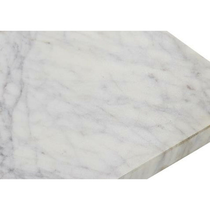 Masa laterală DKD Home Decor 40 x 46 x 65 cm Auriu* Alb Marmură Fier