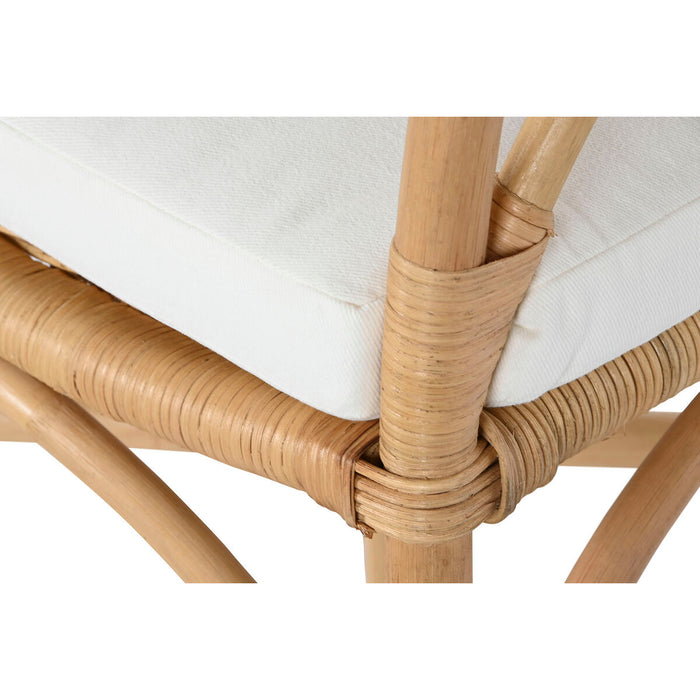 Scaun DKD Home Decor Alb Natural 55 x 65 x 90 cm