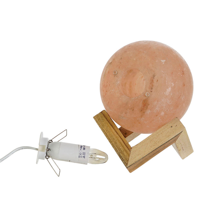 Lampă de masă DKD Home Decor Maro Roz Sare Salcâm 15 W 220 V 15 x 15 x 20 cm