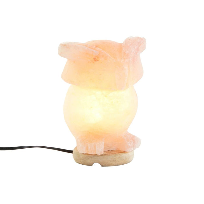 Lampă de masă DKD Home Decor Roz Sare Salcâm 15 W 220 V 14 x 14 x 18 cm