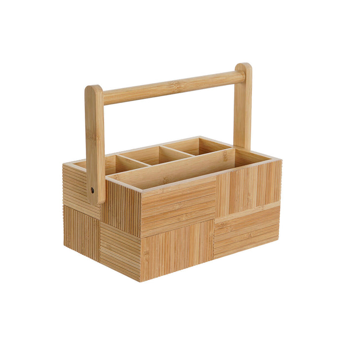 Organizator pentru tacâmuri DKD Home Decor Natural Bambus 27 x 16,5 x 11,5 cm