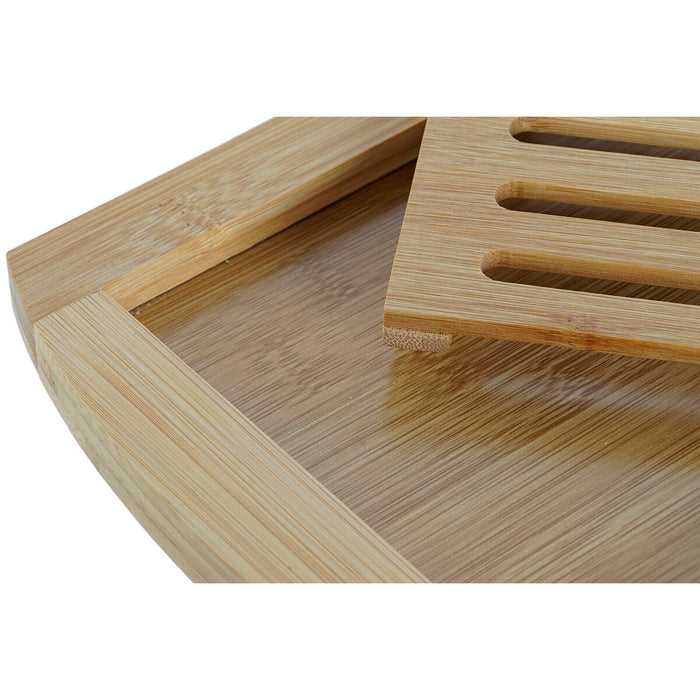 Masă de tăiat DKD Home Decor Natural Bambus 36 x 21 x 2 cm