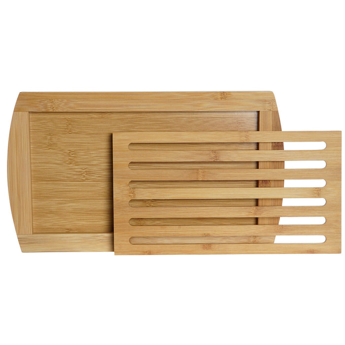 Masă de tăiat DKD Home Decor Natural Bambus 36 x 21 x 2 cm