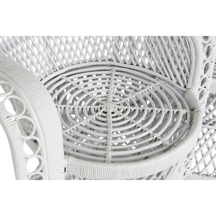 Canapea de grădină DKD Home Decor Alb 188 x 50 x 140 cm 154 x 70 x 144 cm 15700 x 68 x 145,5 cm