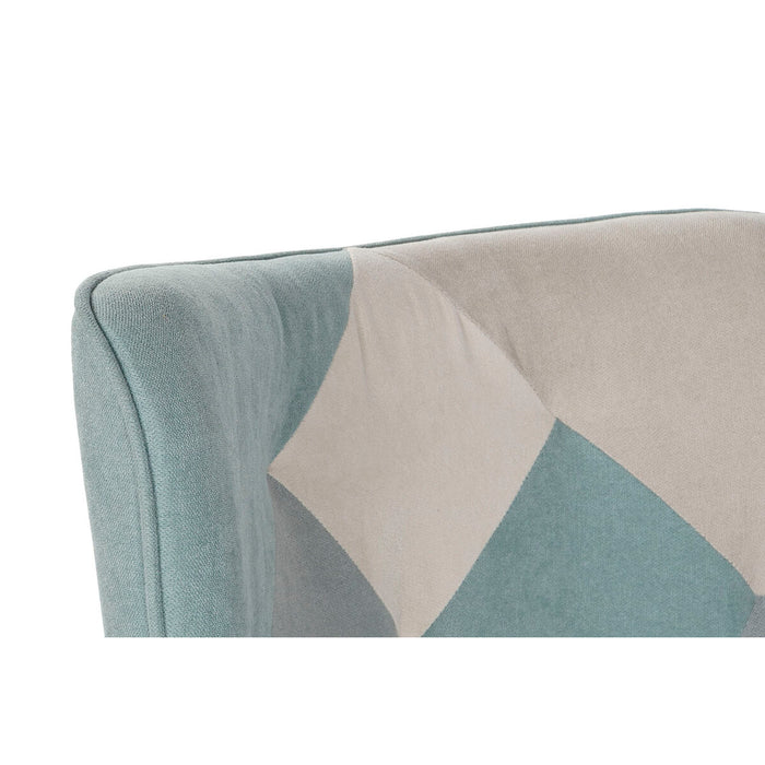 Fotoliu DKD Home Decor Alb Verde Bej Gri deschis 70 x 73 x 100 cm