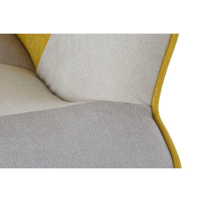 Fotoliu DKD Home Decor Galben Bej Gri deschis 70 x 73 x 100 cm