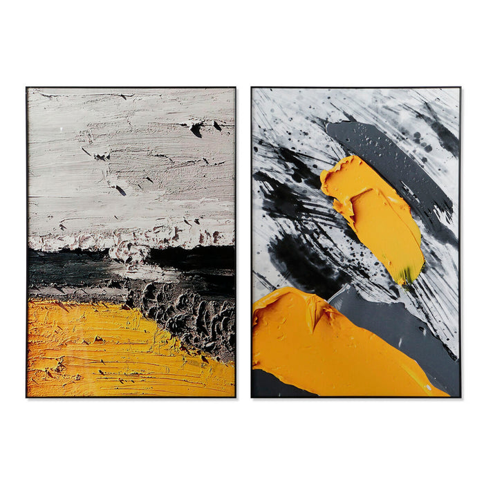 Tablou DKD Home Decor Abstract Modern 80 x 3 x 120 cm (2 Unități)