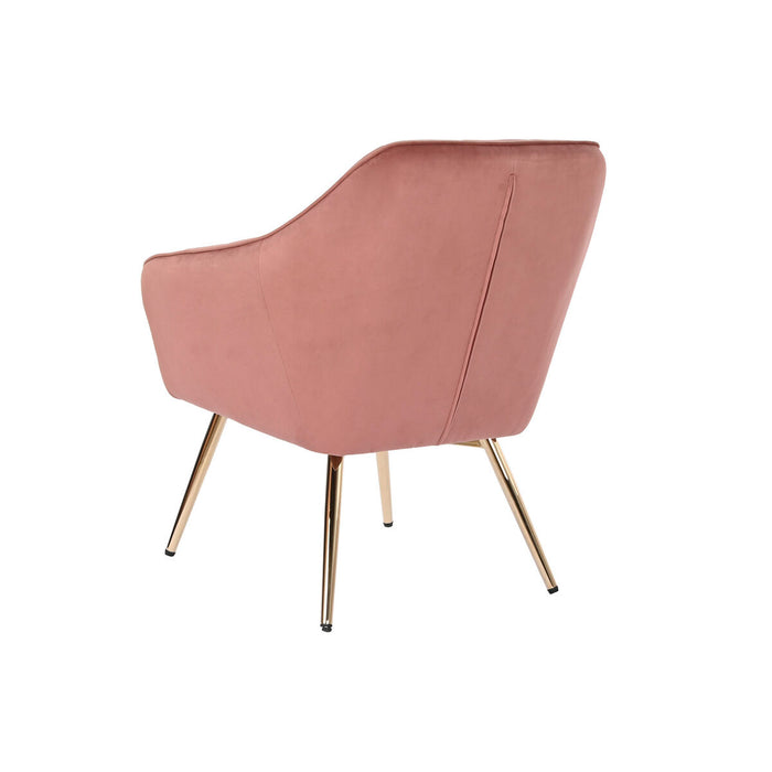 Fotoliu DKD Home Decor Auriu* Teracotă Кадифе Metal 74 x 74 x 90 cm