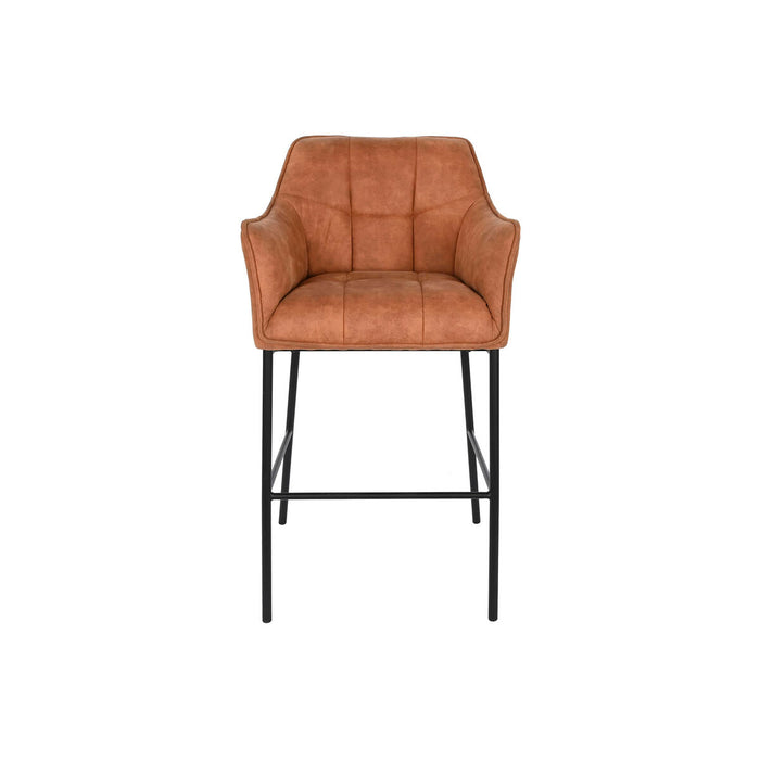 Taburet DKD Home Decor Negru Cămilă Metal 59 x 60 x 107 cm