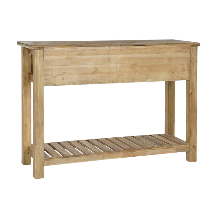 Mobilă Laterală DKD Home Decor Natural Metal Brad Lemn Reciclat 109 x 36 x 79,5 cm