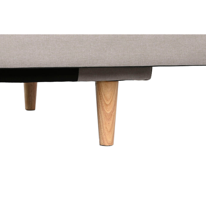 Canapea extensibilă DKD Home Decor Bej Lemn Scandi 180 x 85 x 83 cm