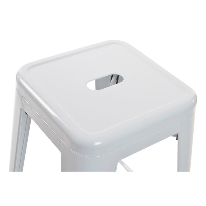 Taburet DKD Home Decor Alb Metal 43 x 43 x 76 cm