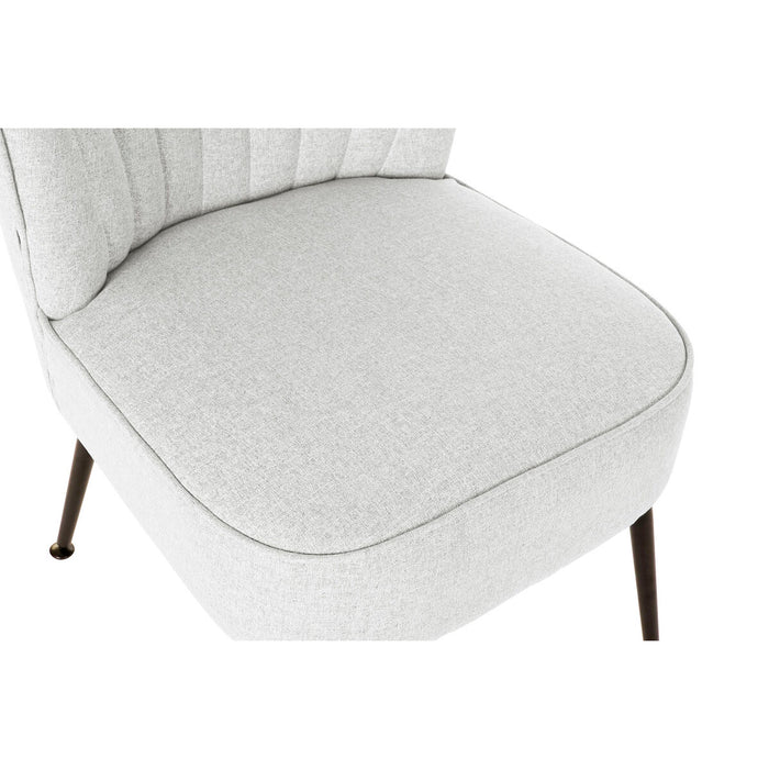 Fotoliu DKD Home Decor Negru Bej Greige Metal 55 x 64 x 72,5 cm