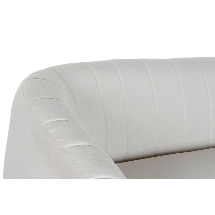 Canapea DKD Home Decor Negru Greige Spumă Lemn Metal Кадифе Scandi 129 x 75 x 73 cm