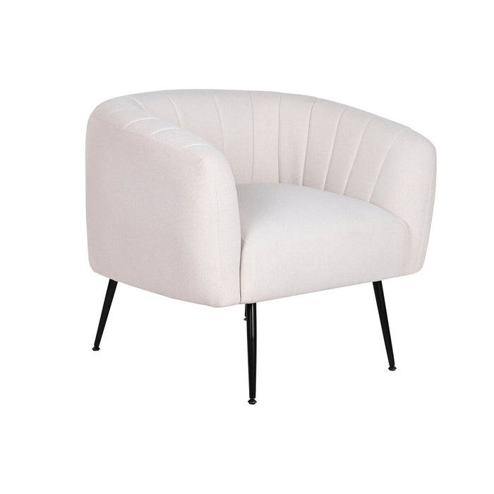 Fotoliu DKD Home Decor Negru Bej Auriu* Spumă Lemn Metal 81 x 75 x 73 cm