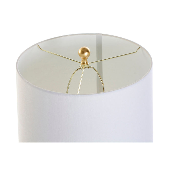 Lampă de masă DKD Home Decor Alb Auriu* PVC Metal 60 W 220 V 40,5 x 40,5 x 74,5 cm