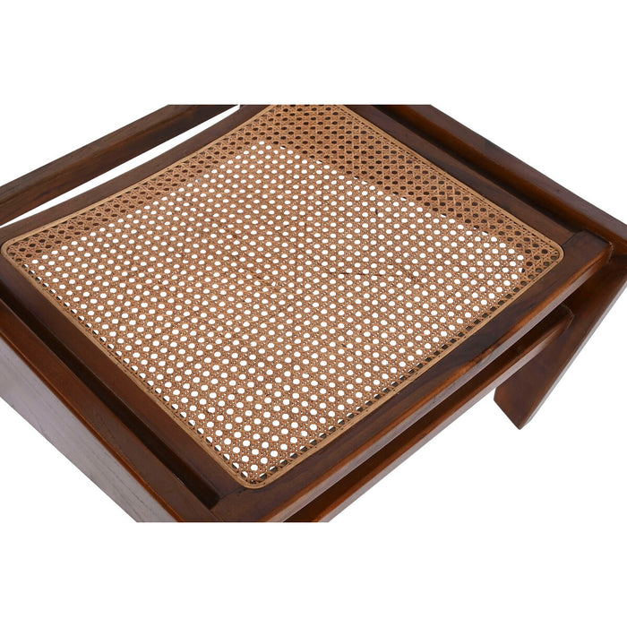 Fotoliu DKD Home Decor Natural Maro închis Tec 60 x 77 x 71 cm