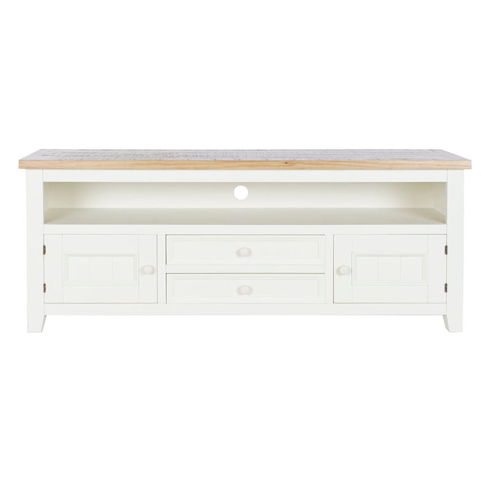 Mobilă TV DKD Home Decor Bej Natural Lemn de paulownia 134,5 x 35 x 55 cm