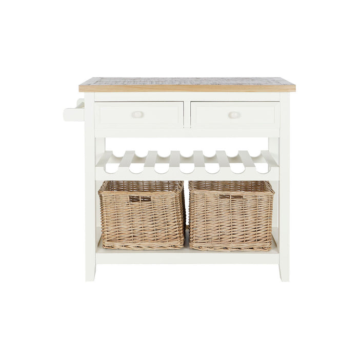 Console DKD Home Decor Bej răchită Lemn de paulownia 88 x 38 x 80 cm