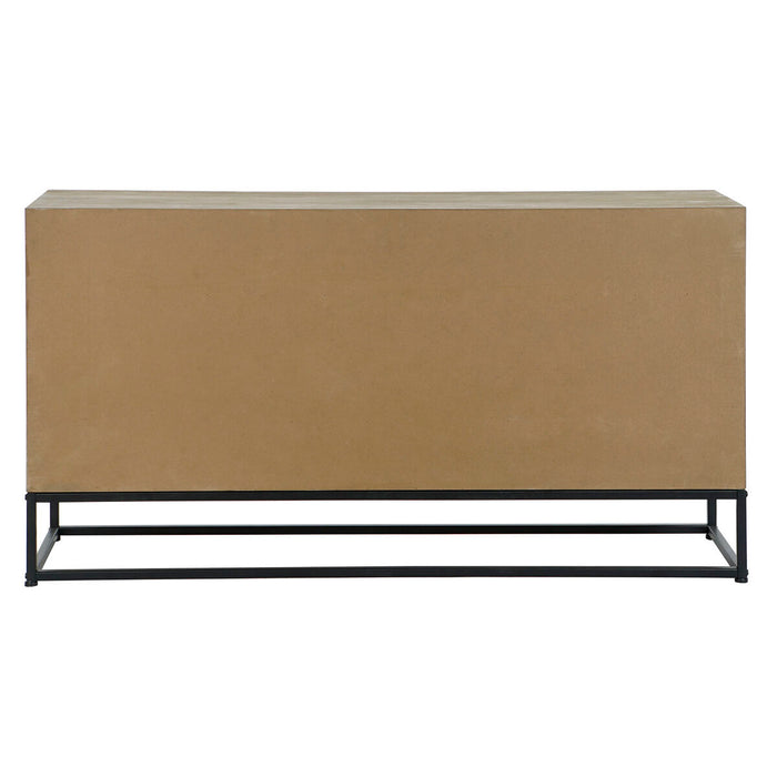 Servantă DKD Home Decor Negru Natural Metal Lemn MDF 120 x 40 x 64 cm