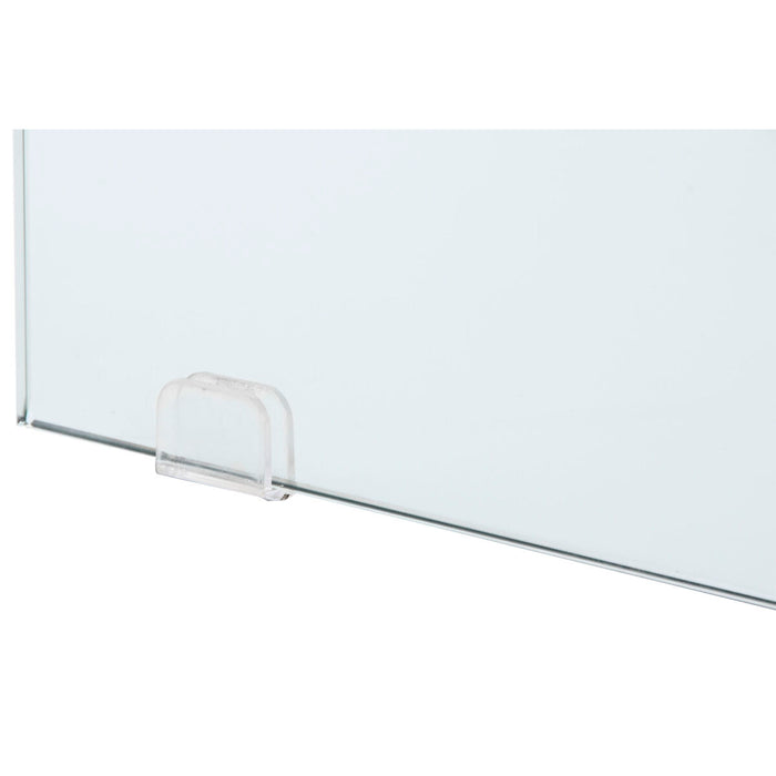 Masă de Sufragerie DKD Home Decor Transparent Maro Deschis Geam Nuc Lemn MDF 180 x 90 x 76 cm