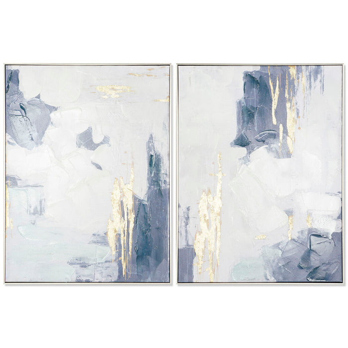 Tablou DKD Home Decor Abstract Urban 60 x 3,5 x 80 cm (2 Unități)