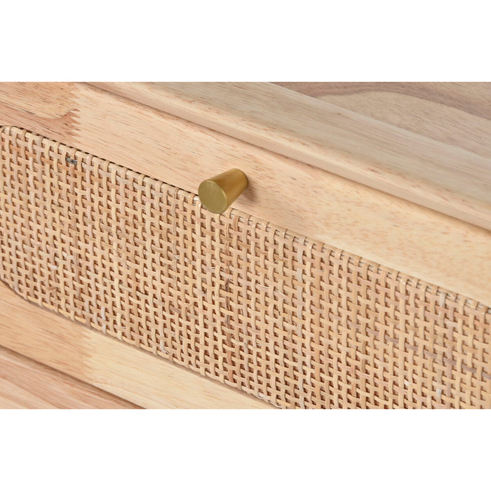 Mobilă TV DKD Home Decor Natural Metal Lemn de cauciuc 120 x 30 x 48 cm